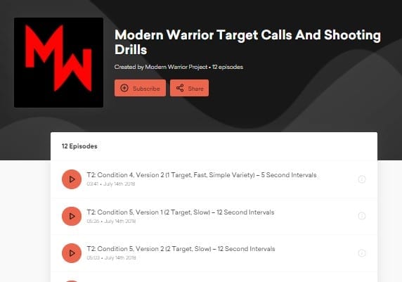 Modern Warrior Project T2 Target Playlist Image Link