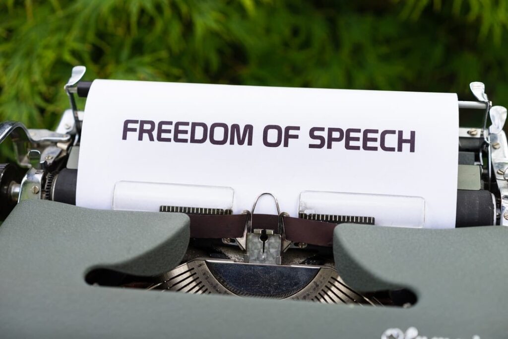Censorship Freedom-of-speech-typwriter-paper