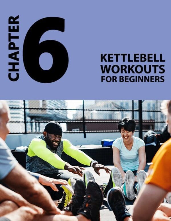 Kettlebell Bootcamp Bundle featuring 6 kettlebell workouts for beginners.