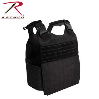 Rothco Laser Cut Molle Plate Carrier Vest displayed on a white background.