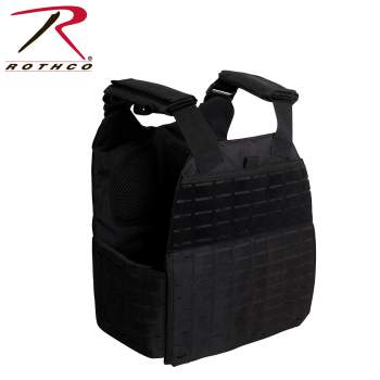 The Rothco Laser Cut Molle Plate Carrier Vest is displayed on a white background.