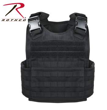 A Rothco MOLLE Plate Carrier Vest (Multiple Pattern Choices) displayed on a white background.