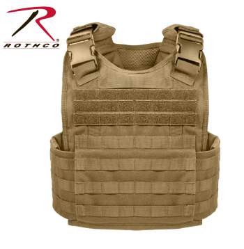 A Rothco MOLLE Plate Carrier Vest in Multiple Pattern Choices.