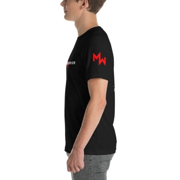 man, MW Combatives T w/Sleeve Design, red logo