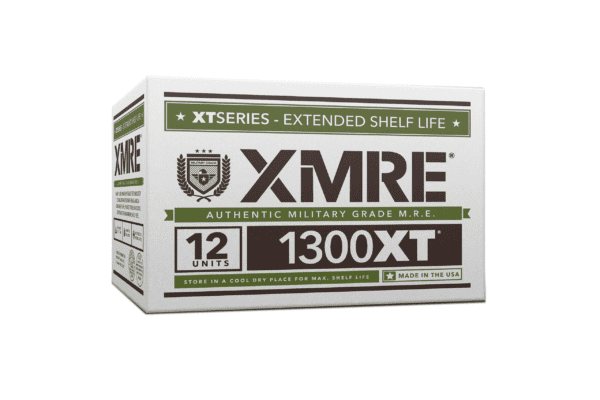 XMRE 1300XT Meals With Heaters (12/case) ammo box.