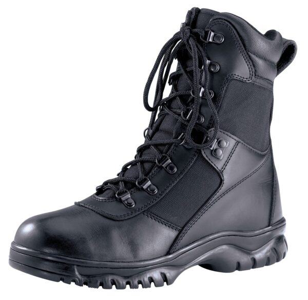 black, men's, Forced Entry Waterproof Tactical Boot - 8 Inch, laces