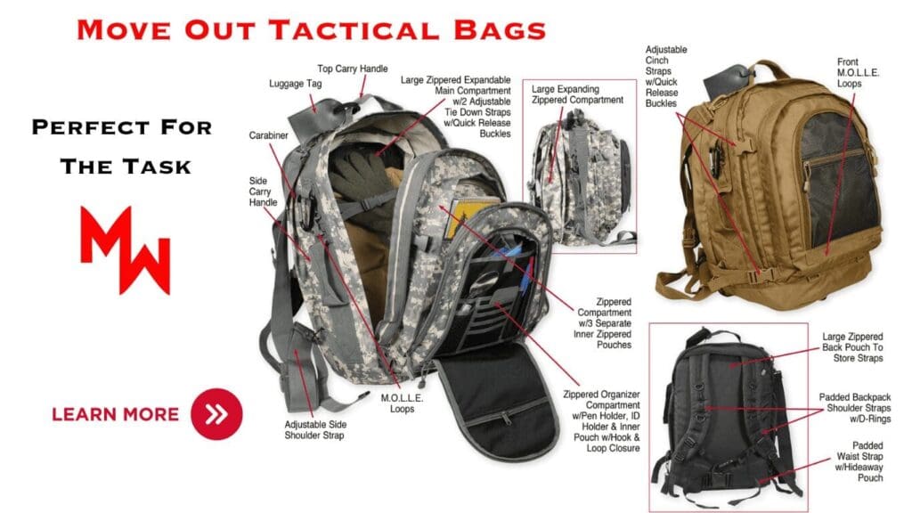 Move Out Tactical Bug Out Bag
