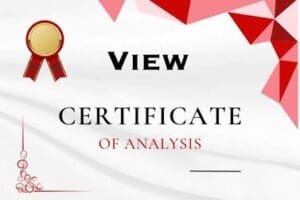 Storm Pre Workout Certificate of Analysis