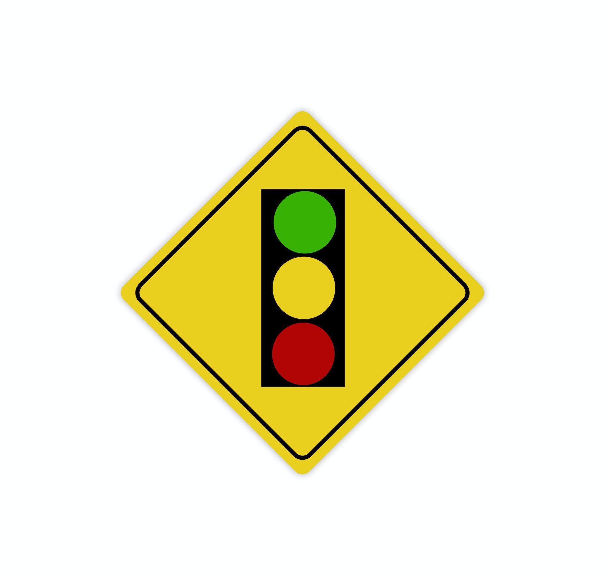 semaphore traffic light isolated