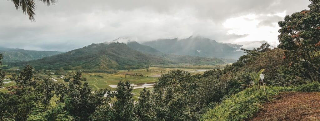 Kauai island mountains landscape