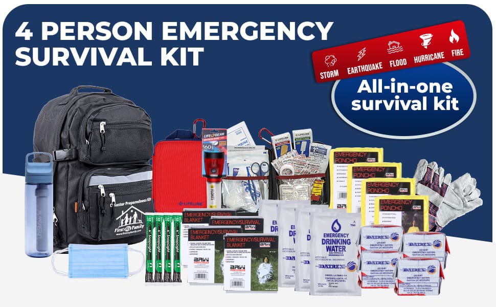 4 person emergency survival kit.