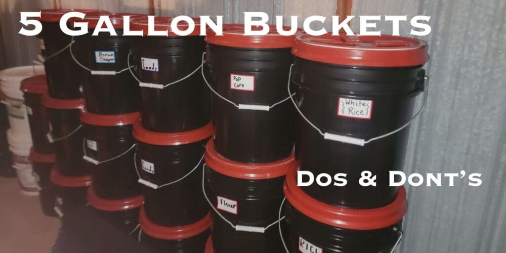 Learn the essential do's and don'ts when using 5 gallon buckets.
