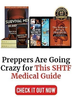 An advertisement promoting a collection of survival and emergency preparedness guides, highlighting their popularity among preppers for their comprehensive situational awareness content.