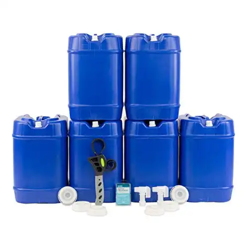 Emergency Water Storage 5 Gallon Water Tank - 6 Tanks