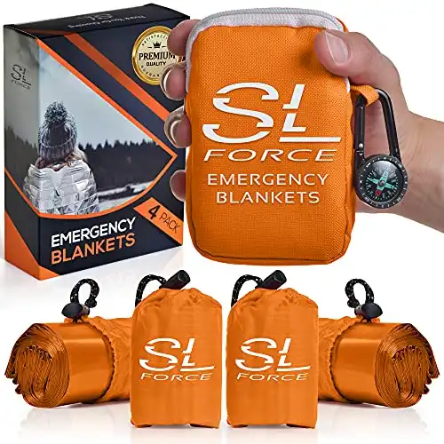 SLFORCE Emergency Blankets for Survival