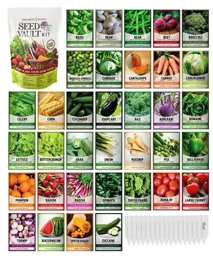 Survival Vegetable Seeds Garden Kit