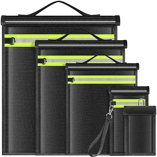 Lulrsay 5 Pack Faraday Bags